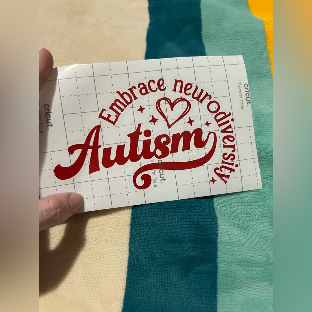 Autism Embrace Neurodiversity Vinyl Decal ✨